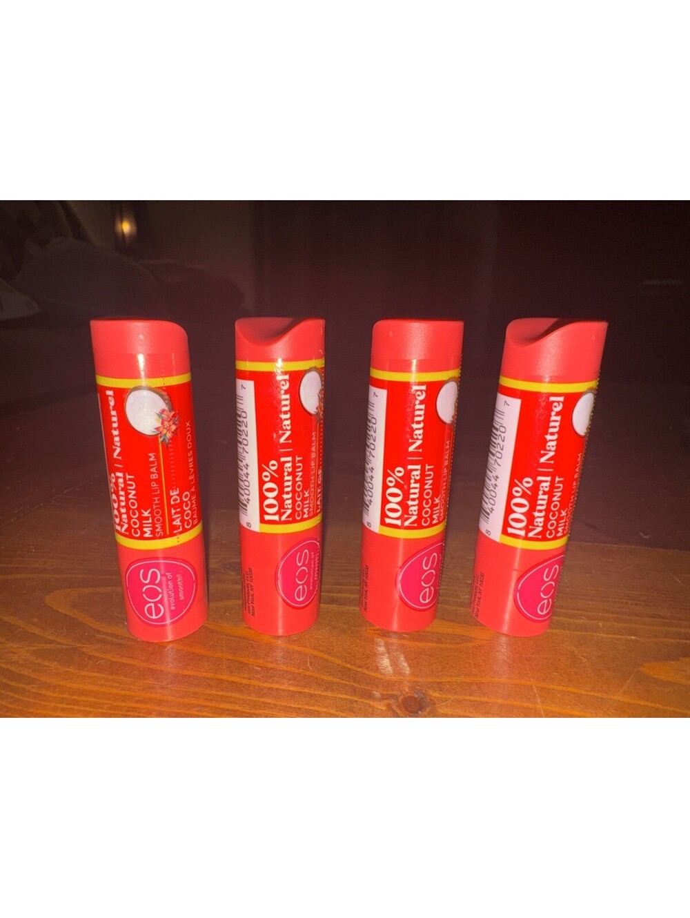 EOS Lip Balm Coconut Milk Soft Smooth Natural Shea 0.14 Oz Lot Of 4 Chapstick